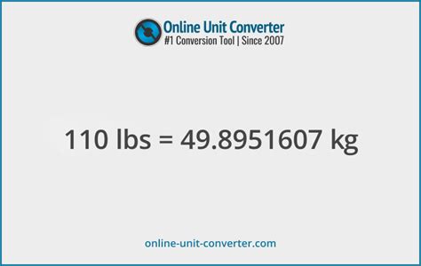 110pounds in kg|110 Pounds To Kilograms Converter 